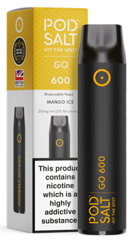 POD SALT GO600 Disposable Pod Device 460mAh (Mango Ice 2% Nicotine)