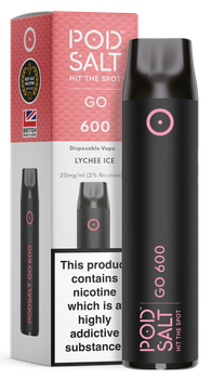 POD SALT GO600 Disposable Pod Device 460mAh (Lychee Ice 2% Nikotyny)